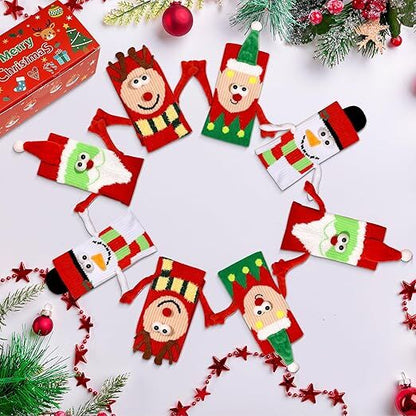 4 Pairs Christmas Socks, Crazy Holiday Hand Holding Socks Funny Christmas Stocking Stuffers