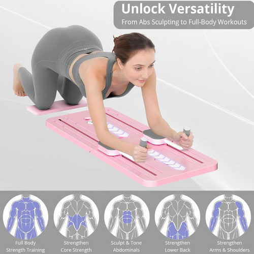Abdominal Exercise Board Push Up Board Pilates Reformer Set Fitness Equipment