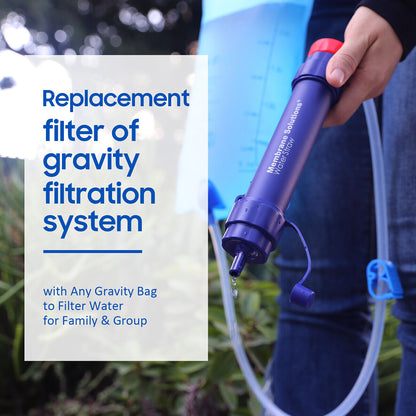 Personal Water Filter Straw 5000L Outdoor Survival Water Purification Straw0.1Î¼m