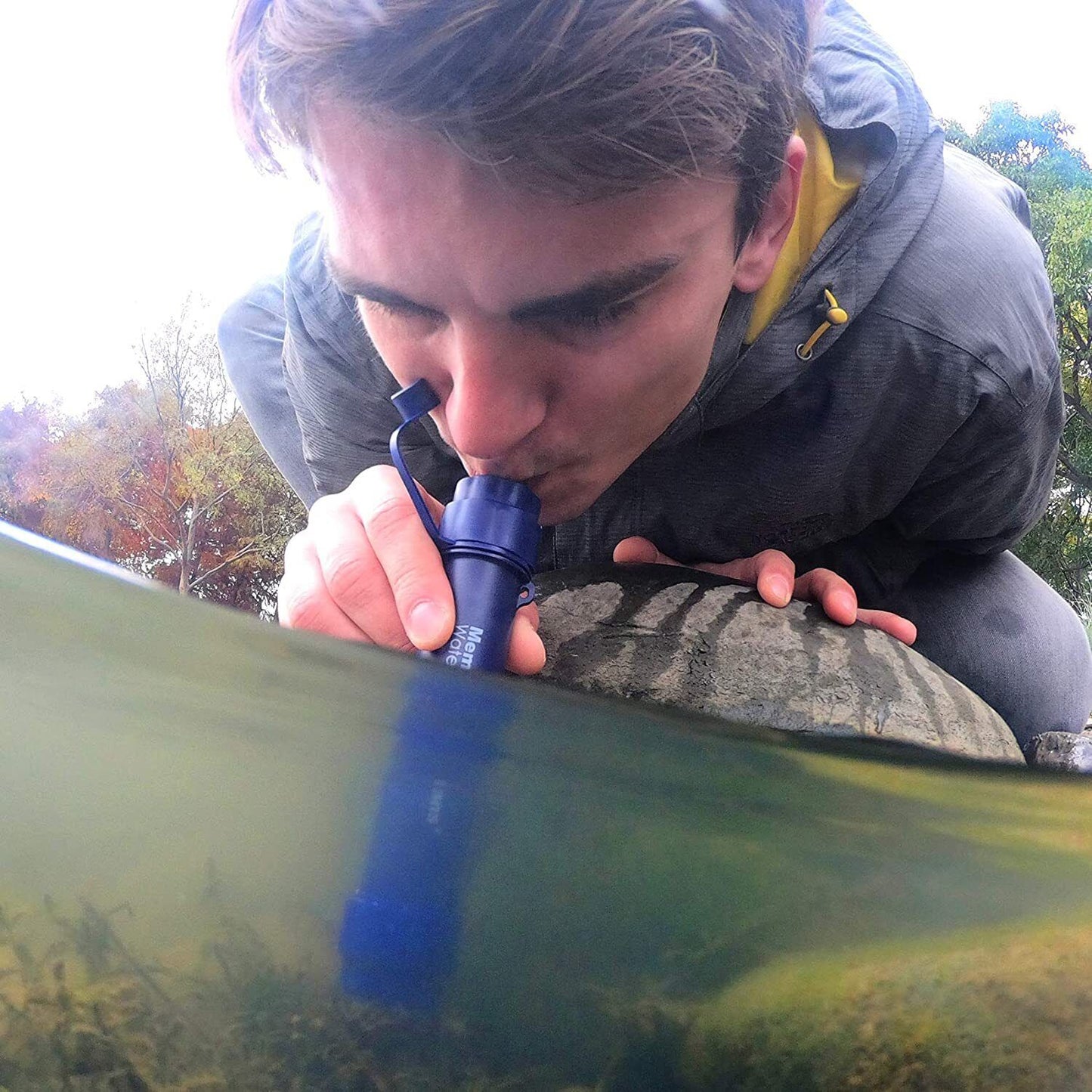 Personal Water Filter Straw 5000L Outdoor Survival Water Purification Straw0.1Î¼m